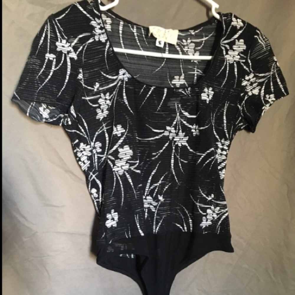 Floral thong bodysuit